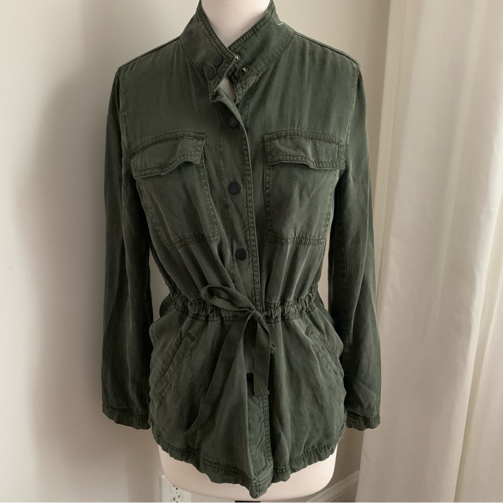 LOFT Relaxed Olive Green Utility Women's Jacket Size Small